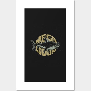 Megalodon t shirt Posters and Art